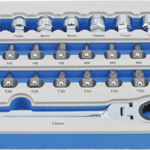 Low Profile Bit & Alldrive Go Thru Socket Set 31pc