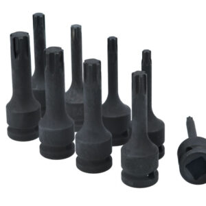 Alternative view of Impact Ribe Socket Bit Set 1/2"D 9pc