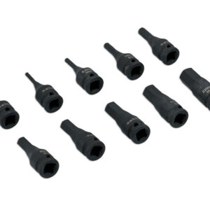 Alternative view of Impact Hex Socket Bit Set 1/4"D 10pc