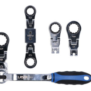 Multi Head Ratchet Ring Spanner Set