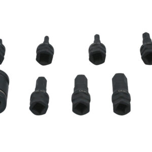 Dual Drive Hex Impact Bit Socket Set 9pc