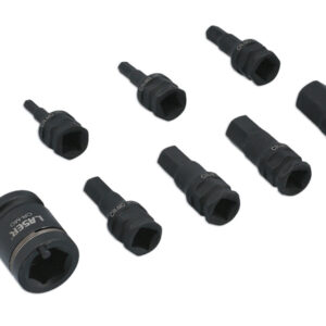 Alternative view of Dual Drive Hex Impact Bit Socket Set 9pc
