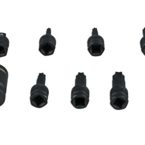 Dual Drive Star* Impact Bit Socket Set 9pc