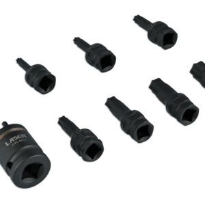 Alternative view of Dual Drive Star* Impact Bit Socket Set 9pc