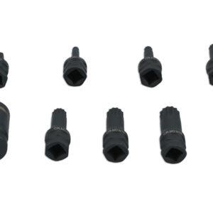 Dual Drive Spline Impact Bit Socket Set 9pc
