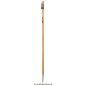 Draper Heritage Stainless Steel Garden Rake with Ash Handle